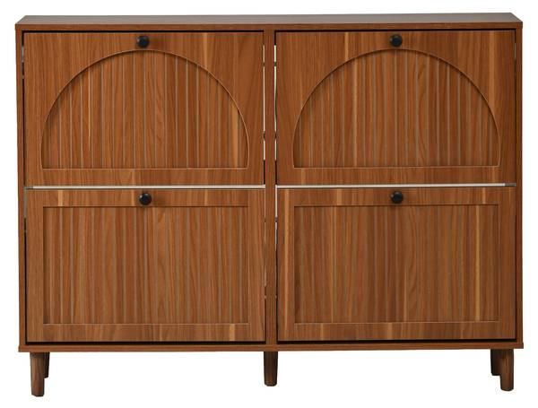 Schuhschrank Astraios Ⅰ Braun - Holzwerkstoff - 24 x 90 x 120 cm