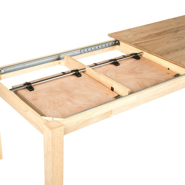 Ausziehbarer Tisch MADURA Braun - Holz teilmassiv - 100 x 76 x 180 cm