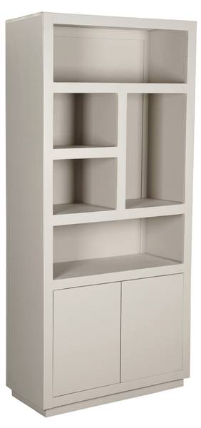 Regal BRUSSEL Beige - Massivholz - 90 x 200 x 45 cm