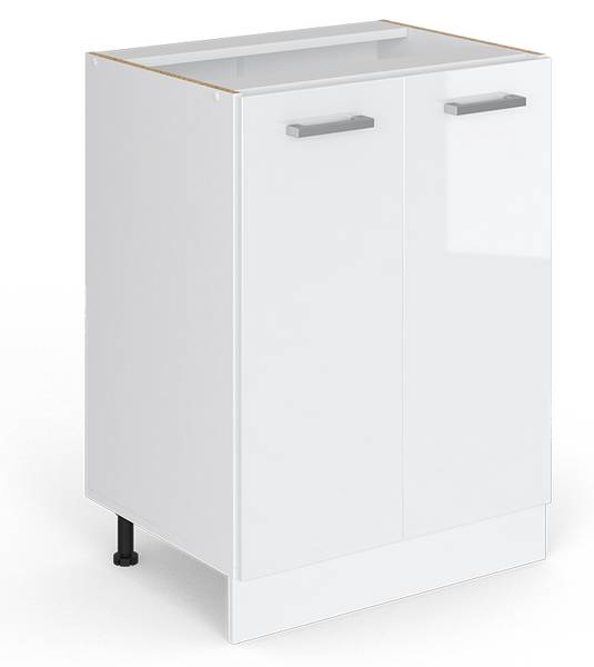 Küchenunterschrank R-Line 45535 Hochglanz Weiß - Weiß