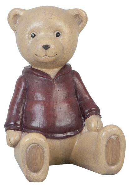 Dekorationsfigur Bär Deco&Ramon Braun - Kunststoff - 6 x 9 x 8 cm