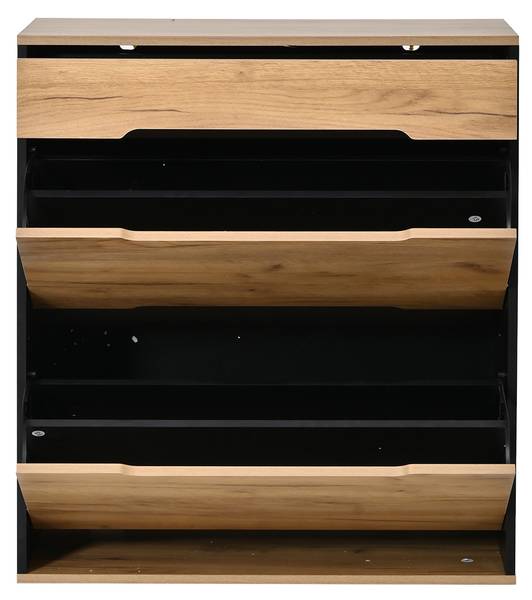 Garderoben-Set Eos Ⅱ（5-tlg） Schwarz - Braun - Holzwerkstoff