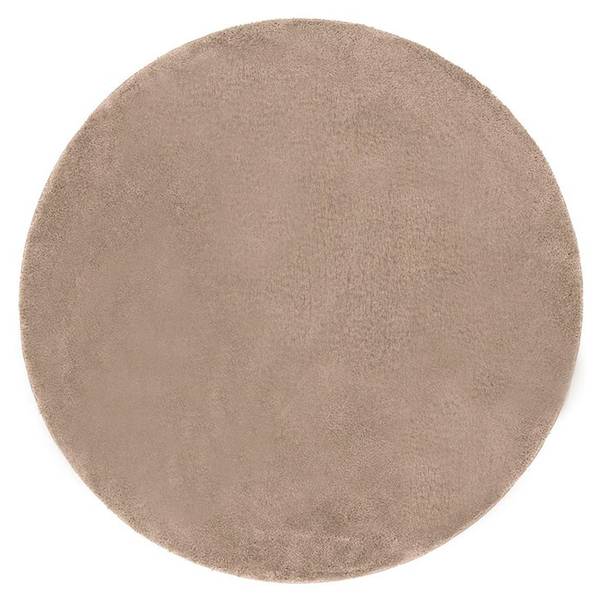Teppich COSY Braun - Textil - 120 x 120 x 120 cm