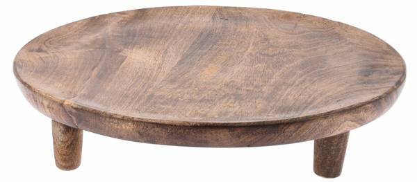 Serviertablett HH-A55100050 Braun - Massivholz - 30 x 6 x 30 cm