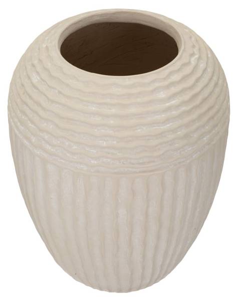Vase Mist A Beige - Harz - 30 x 39 x 30 cm