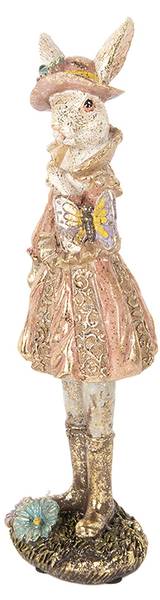 Decoratie Beeld Konijn Easter&Onner beige - kunststof - 8 x 26 x 9 cm