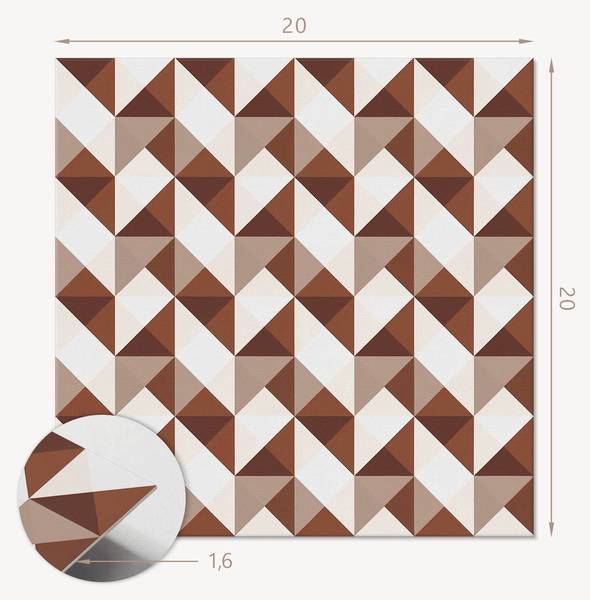 Vinyl tegels 00282955 (20er - Set) 20 x 20 cm