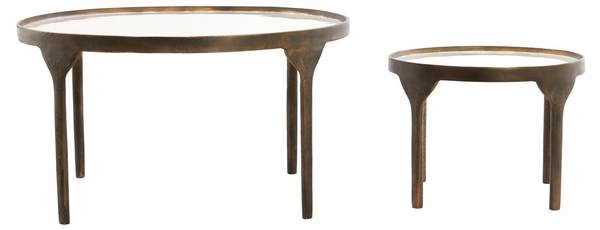 Tisch ELI Weiß - Metall - 85 x 42 x 85 cm