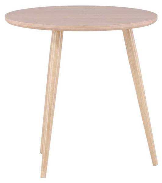 Salontafel Askim wit - deels massief hout - 48 x 48 x 48 cm