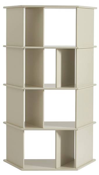 Bücherregal MORENCI Beige - Holz teilmassiv - 100 x 166 x 40 cm