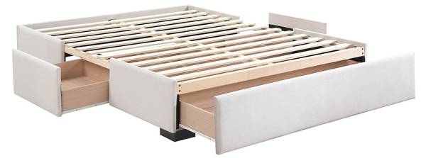 Bettgestell mit Lattenrost KOLANE 146 x 197 cm