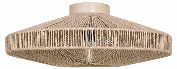 Plafondlamp Primo bruin - metaal - 40 x 13 x 40 cm