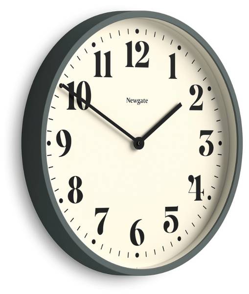 Horloge murale Number Two Theatre Vert - Matière plastique - 45 x 45 x 5 cm