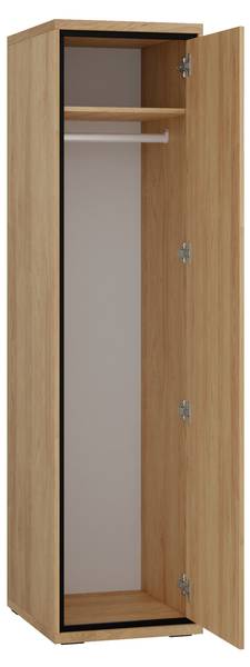Kleiderschrank Mediolan 02 Braun - Holzwerkstoff - 50 x 197 x 59 cm
