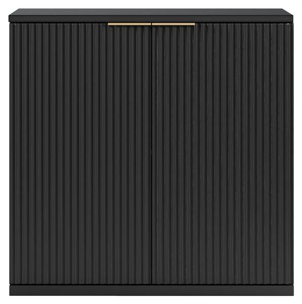 Sideboard QUASARNEXUS Schwarz - Holzwerkstoff - 80 x 80 x 40 cm