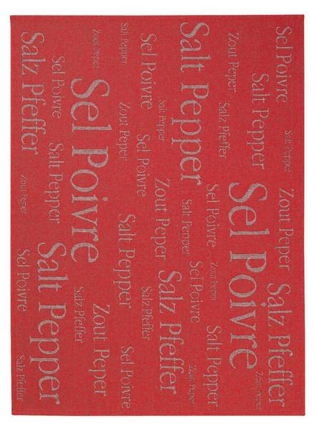 Geschirrtuch aus Baumwolle und Leinen Se Rot - Textil - 70 x 1 x 50 cm