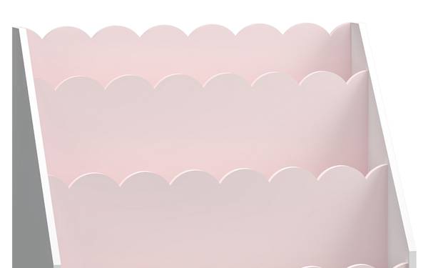 Étagère pour enfant Vestnes Rose foncé - Blanc - Bois manufacturé - 61 x 48 x 30 cm