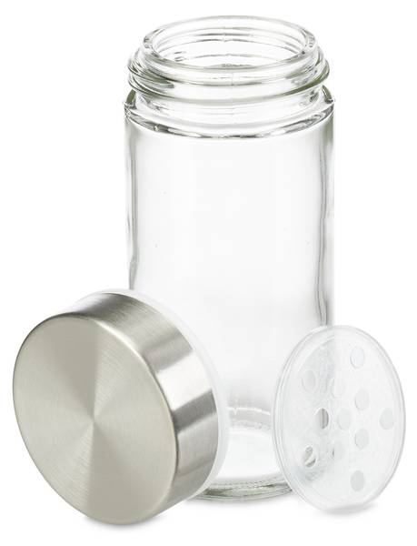 Gewürzkarussell mit 16 Gewürzgläsern Braun - Silber - Bambus - Glas - Metall - 17 x 27 x 17 cm