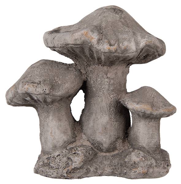 Dekorationsfigur Pilz Deco&Hys Grau - Stein - 12 x 15 x 16 cm
