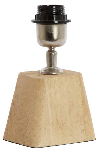 Pied de Lampe Kardan Marron - Bois manufacturé - Bois massif - 9 x 19 x 11 cm