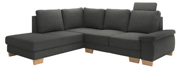 Ecksofa Chivas 2 Graphit - Ecke davorstehend links