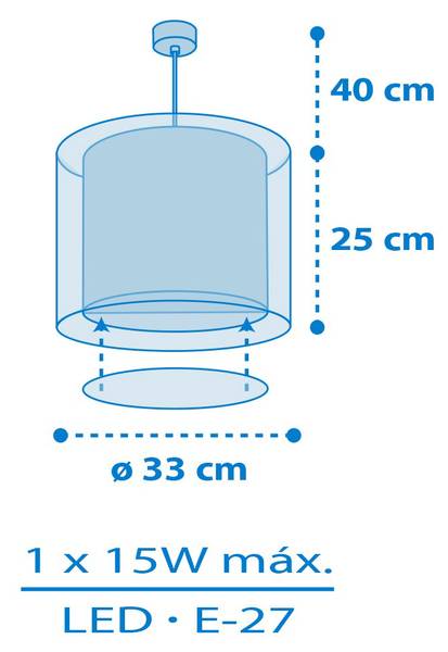 Deckenlampe für Kinder Baby Teddy  Bären Blau