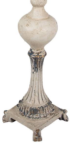 Kandelaar Dianeland beige - keramiek - 14 x 40 x 14 cm