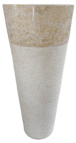 Freistehendes Waschbecken LANTA Creme