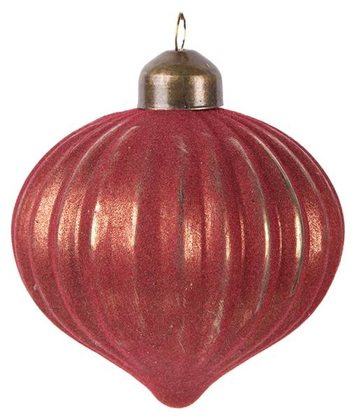 Weihnachtskugel Xmas 52359 Rot - Glas - 8 x 9 x 8 cm