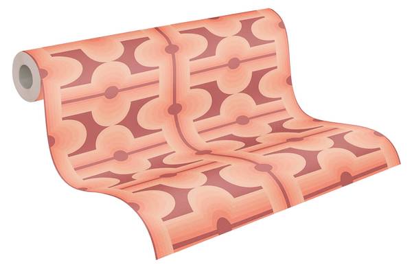 Vliestapete 395332-GU Rot - Fleece - 53 x 850 x 1 cm