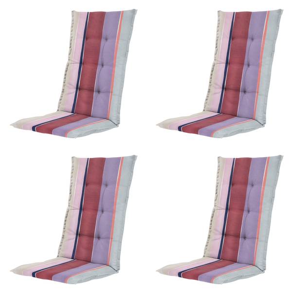 Gartenstuhlkissen Nox 4er-Set Multicolor - Violett