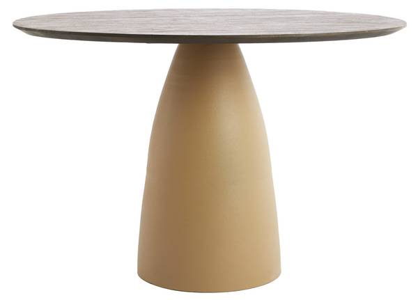 Esstisch PALMIRA Braun - Metall - 120 x 76 x 120 cm