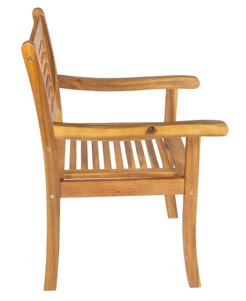 Gartenstuhl CORUNA Beige - Akazie - 68 x 92 x 58 cm