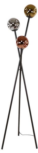 Stehlampe TIVOLI Schwarz - Metall - 45 x 169 x 45 cm