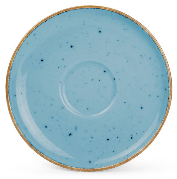 Untertasse Collect - 6er-Set Blau - Porzellan - 12 x 1 x 12 cm