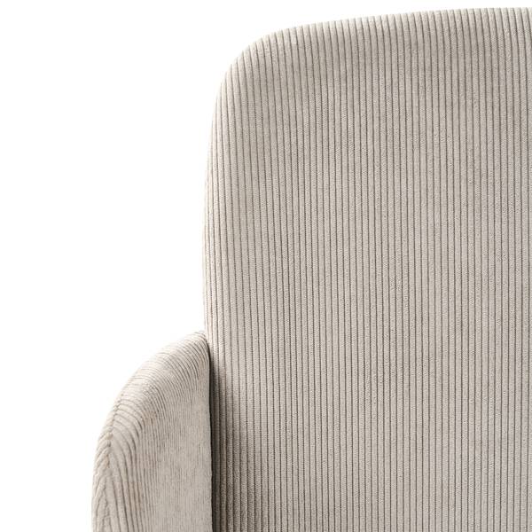 Bürostuhl DRYDEN Beige - Taupe - Weiß