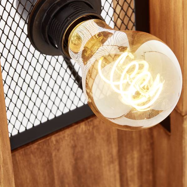 Stehlampen 31121144181 1 Braun - Holz teilmassiv - 20 x 126 x 20 cm