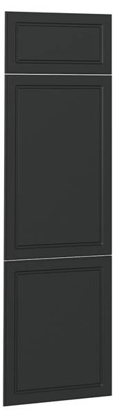 Küchenfront R-Line 37201 Braun - Grau - Holzwerkstoff - 60 x 196 x 2 cm