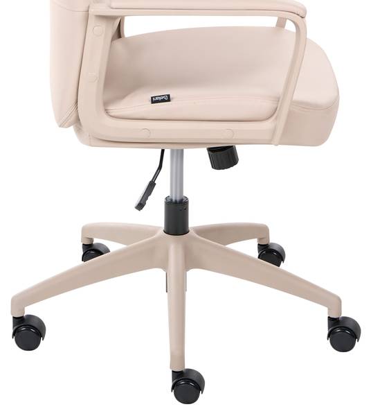 Bürostuhl ARDOUR Beige - Schwarz - Kunstleder - 68 x 115 x 68 cm