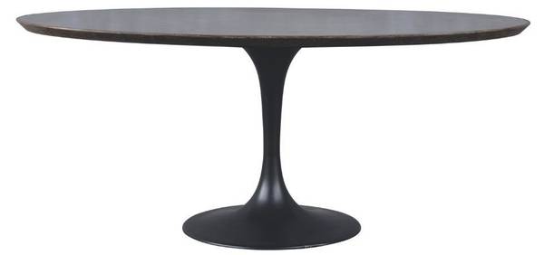 Esstisch TULIPE Schwarz - Stein - 110 x 76 x 180 cm