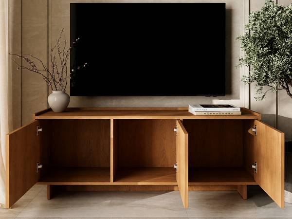 TV-Schrank AZUMI Braun - ABS - 147 x 55 x 39 cm