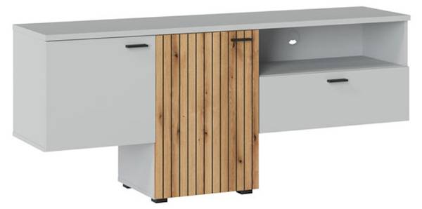 Lowboard VERO F01 Grau - Holzwerkstoff - 160 x 69 x 40 cm