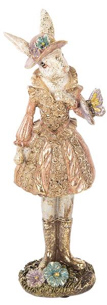 Decoratie Beeld Konijn Easter&Onner beige - kunststof - 8 x 26 x 9 cm