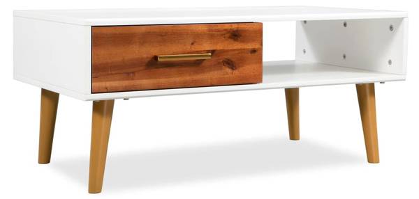 Couchtisch D510 Braun - Massivholz - 50 x 40 x 90 cm