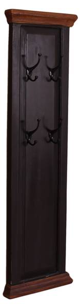 CORSICA Garderobenpaneel Schwarz - Gelb - Mango - 35 x 110 x 8 cm