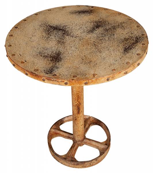 Table de jardin ronde MOMENTS Blanc - Fer - 61 x 67 x 61 cm
