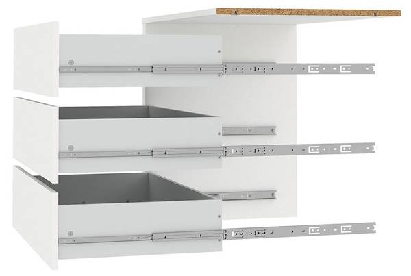 Schubladeneinsatz Catania Weiß - Holzwerkstoff - 70 x 87 x 55 cm