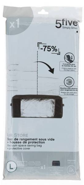 Housse rangement sous vide AIR 98 x 45 x 104 cm