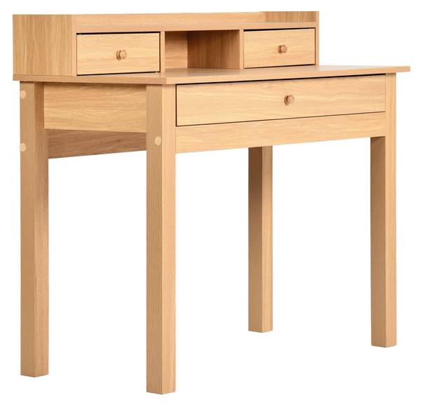 Schreibtisch DEVAKI LT WD Braun - Holzwerkstoff - 50 x 90 x 100 cm