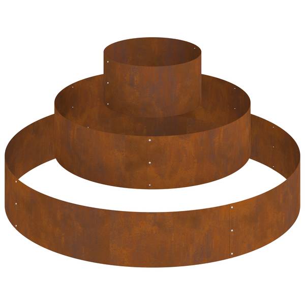 Planteur en métal 3048543 Argenté - Métal - 120 x 20 x 120 cm